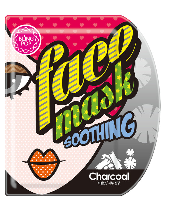 BlingPop Charcoal Black Bamboo Mask
