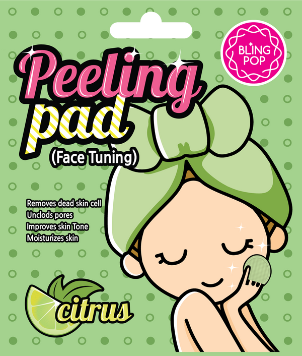 BlingPop Citrus Face Tuning Peeling Pad