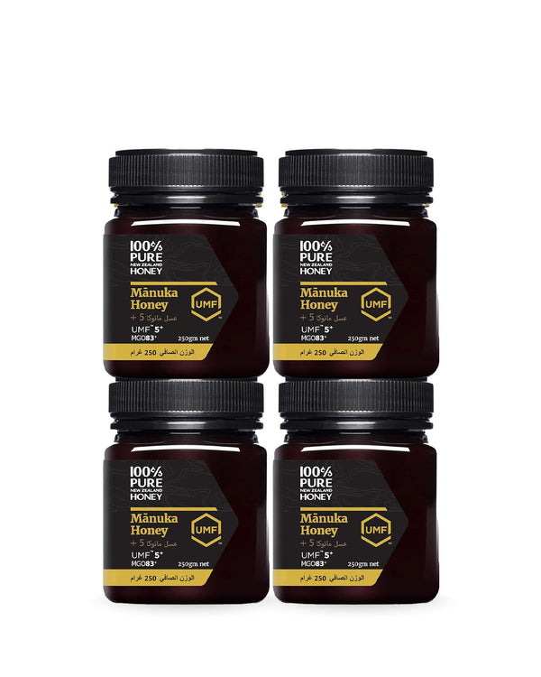 4 Jars Manuka Honey UMF 5+ MGO 83+