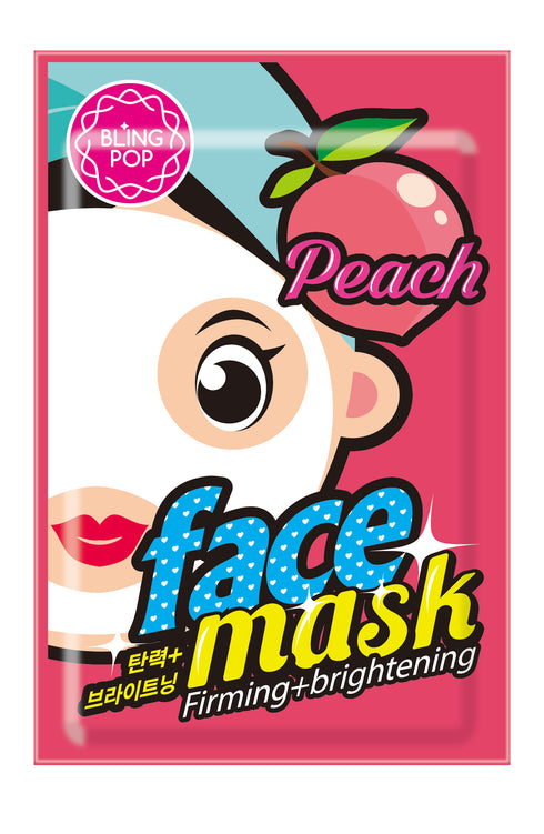 BlingPop Peach Firming & Brightening Mask