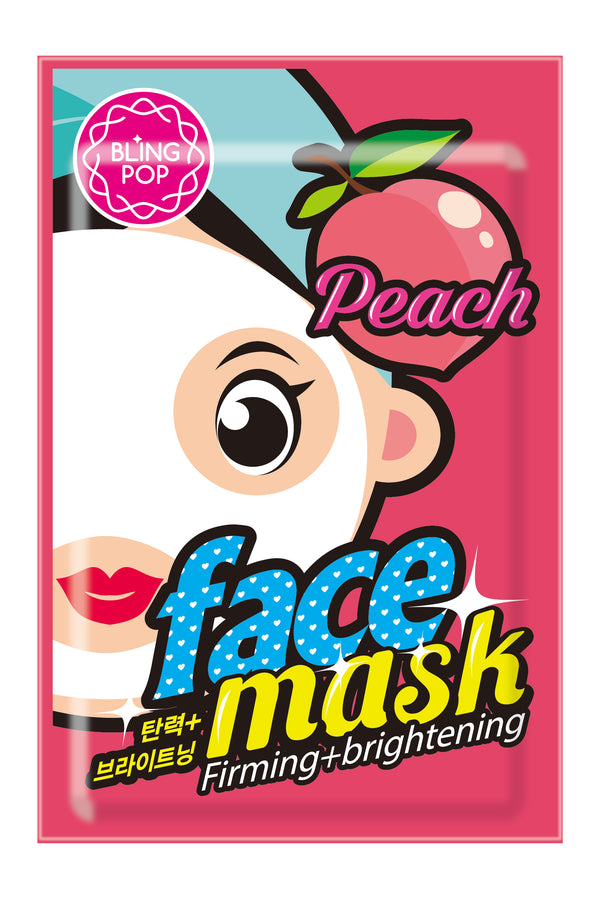 BlingPop Peach Firming & Brightening Mask