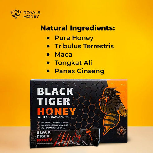 Black Tiger Honey – Premium Vitality Blend (12 Sachets)