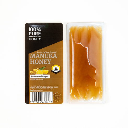 Manuka Honey UMF 5+ MGO 83+ with Lemon & Ginger - 10 grams
